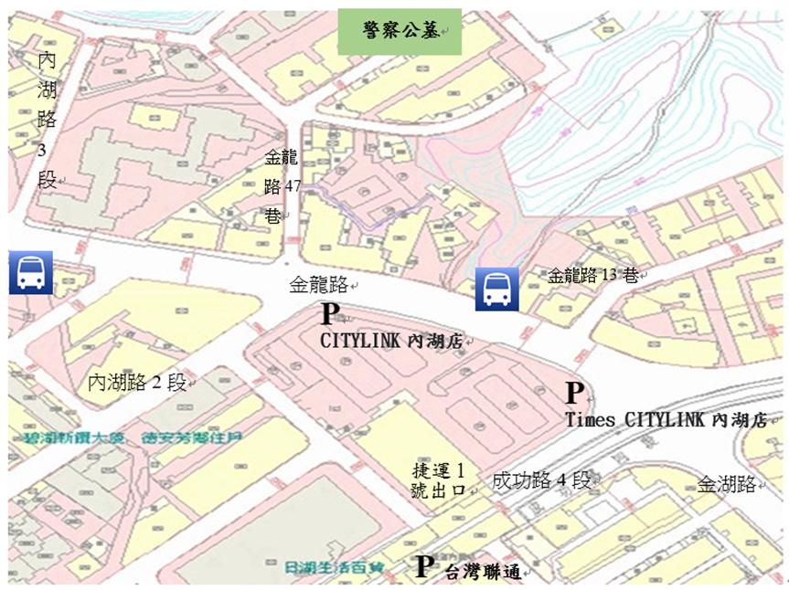 警察公墓交通路線圖