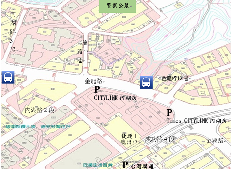 警察公墓交通路線圖